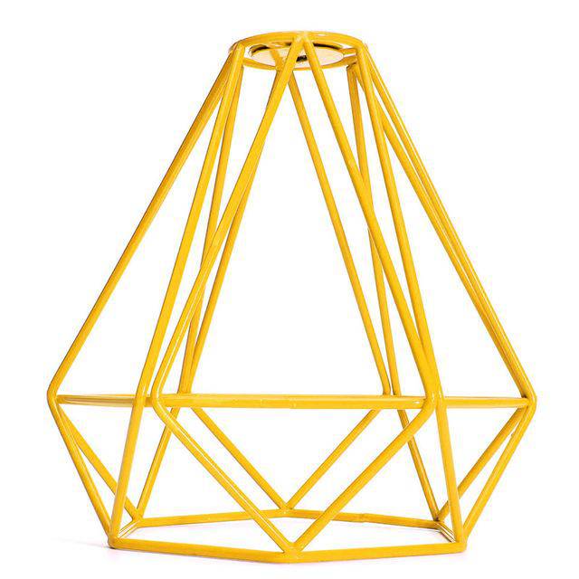 Suspension design en cage en métal de différentes couleurs