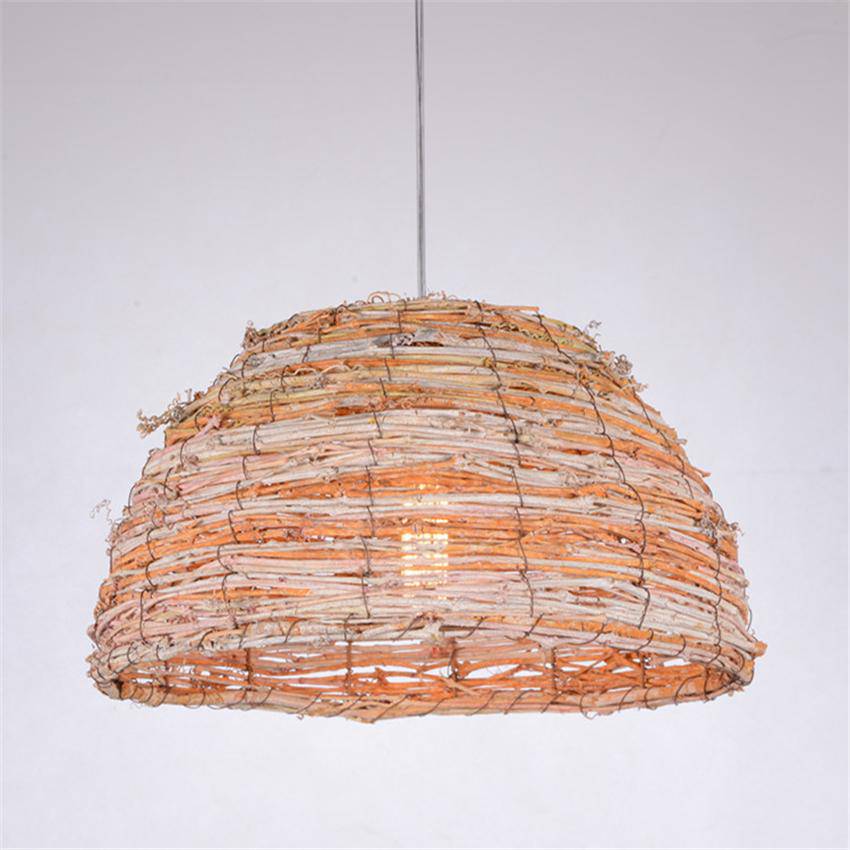 Suspension demi boule en bambou Teahouse