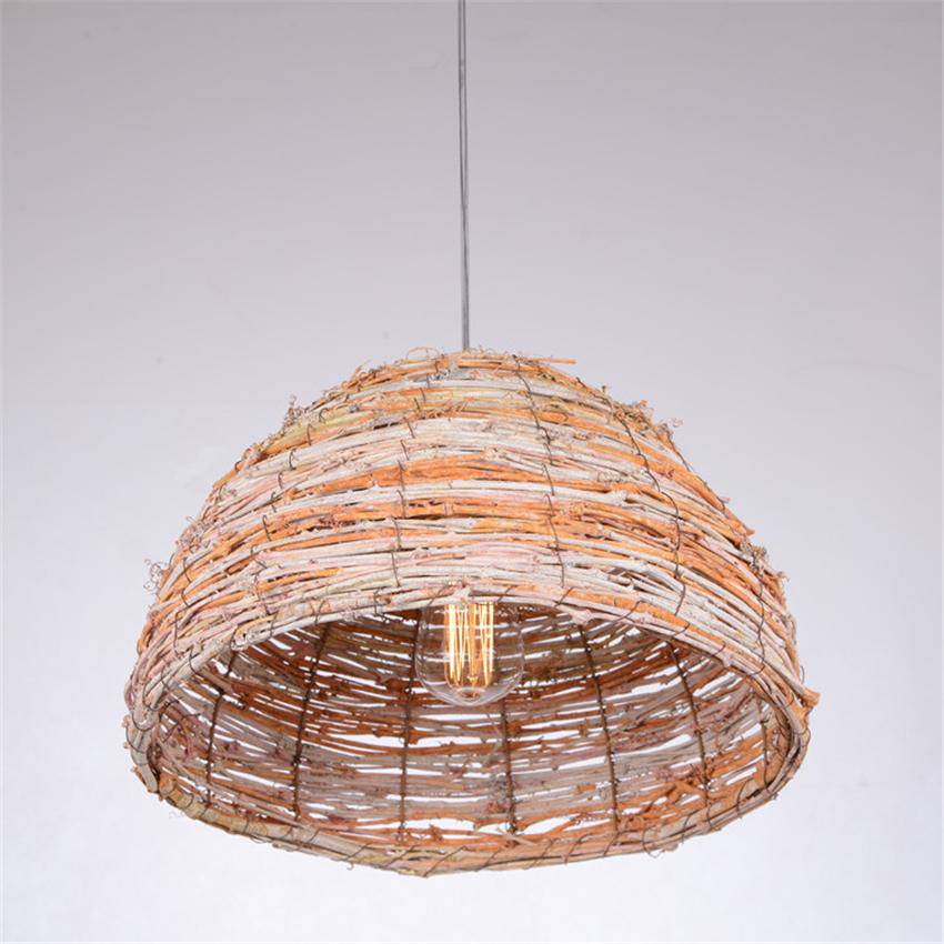 Suspension demi boule en bambou Teahouse