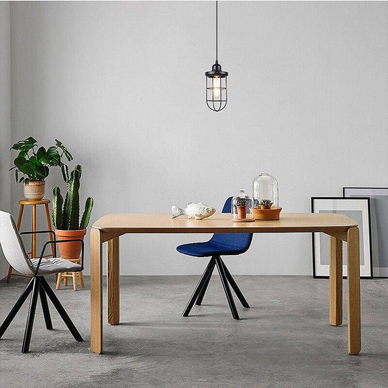 Suspension rétro LED avec cage en métal industriel Light