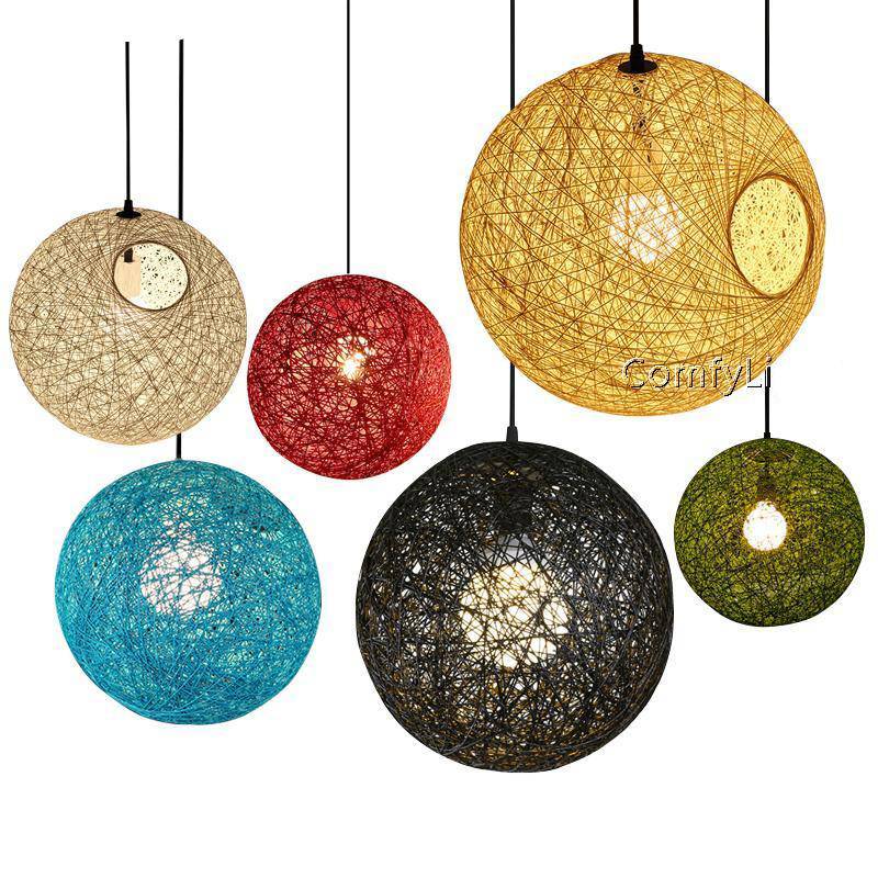 Suspension boule papier Wicker