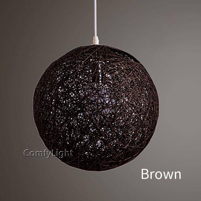 Suspension boule papier Wicker