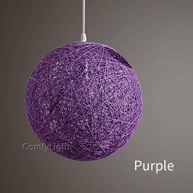 Suspension boule papier Wicker