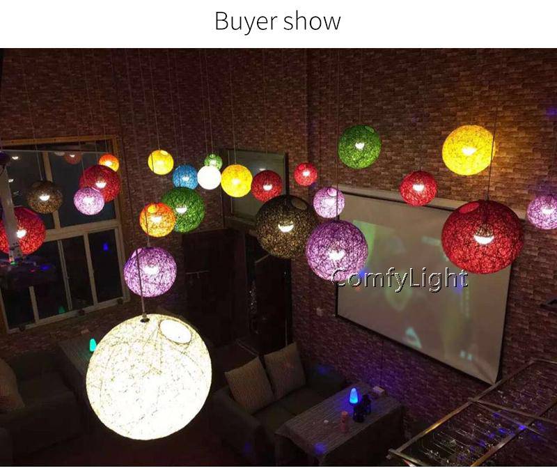 Suspension boule papier Wicker