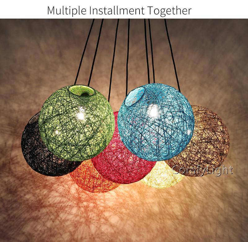 Suspension boule papier Wicker