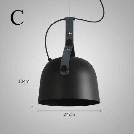 Suspension design LED avec abat-jour en métal arrondi Loft