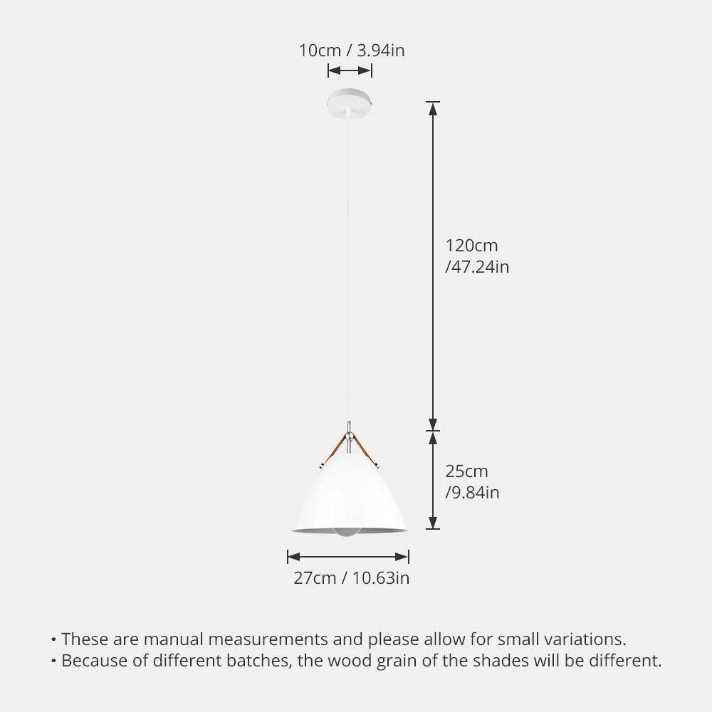 Suspension design à LED cône en métal de couleur Restaurant