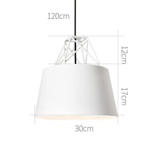 Suspension design à LED avec abat-jour en métal coloré Morning