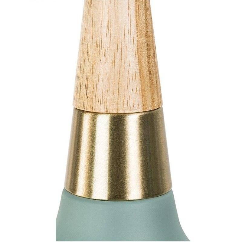 Suspension design LED avec abat-jour en métal khaki doré style Casa