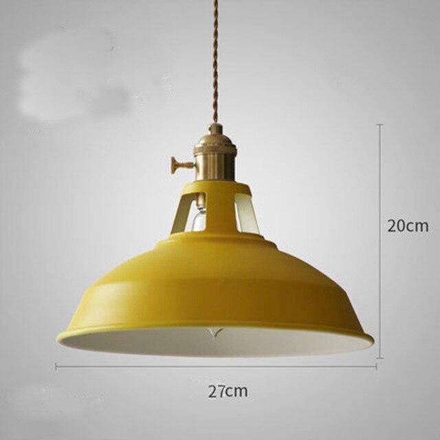 Suspension LED en métal coloré Loft