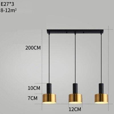 Suspension design à LED en métal style Loft Light