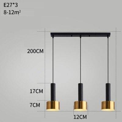 Suspension design à LED en métal style Loft Light