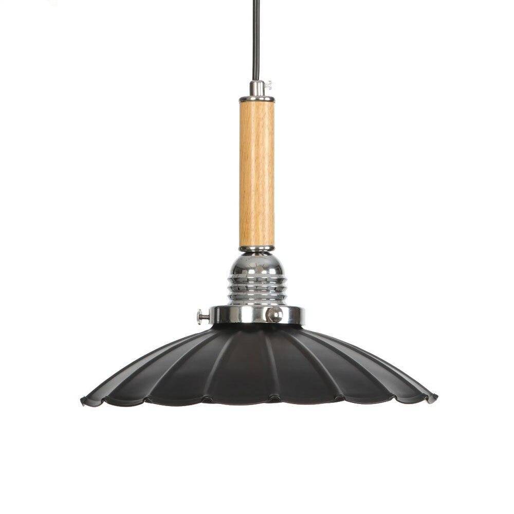 Suspension vintage LED en métal avec abat-jour style rétro