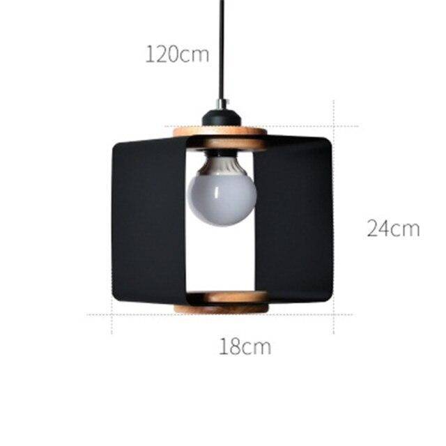 Suspension design à LED avec cube métal coloré Loft