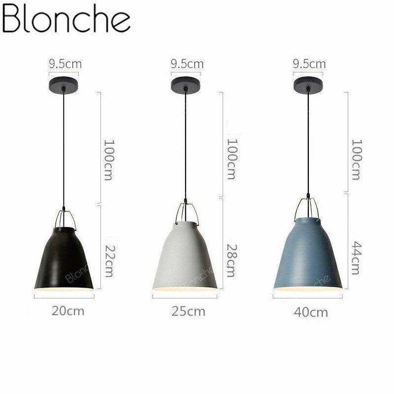 Suspension design à LED en métal avec abat-jour coloré Loft