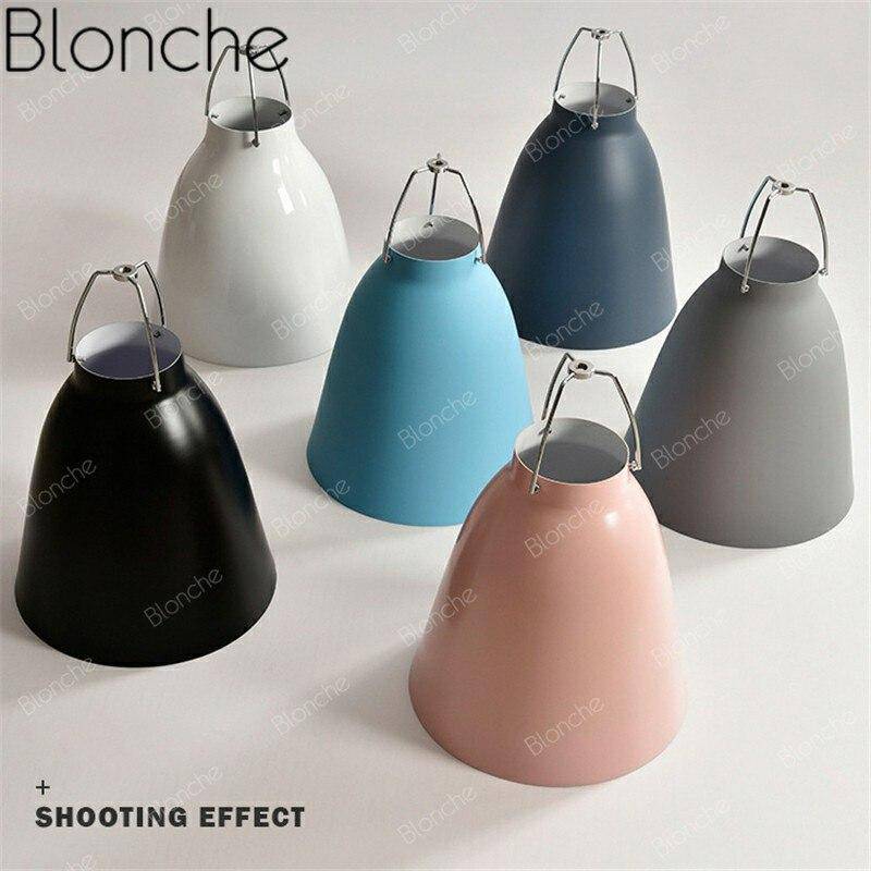 Suspension design à LED en métal avec abat-jour coloré Loft