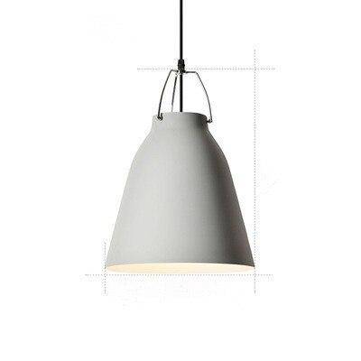 Suspension design à LED en métal avec abat-jour coloré Loft