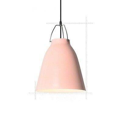 Suspension design à LED en métal avec abat-jour coloré Loft