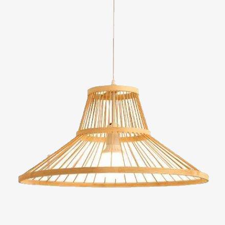 Suspension cage en bambou Geometric A