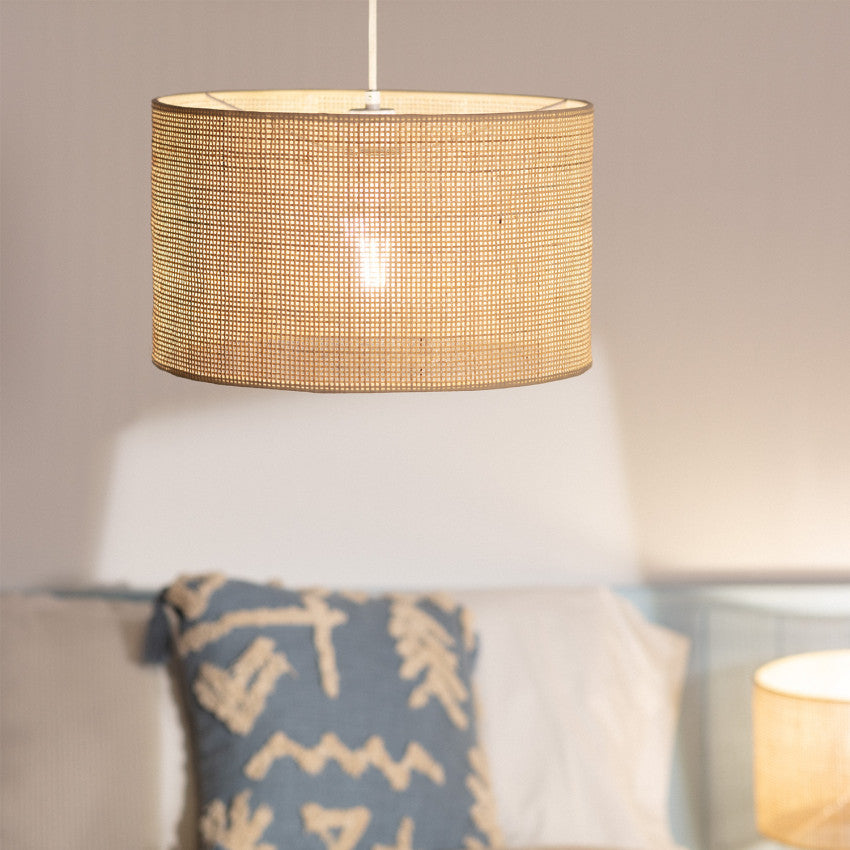 Suspension Cannage Rotin Baracoa ILUZZIA - Abat Jour