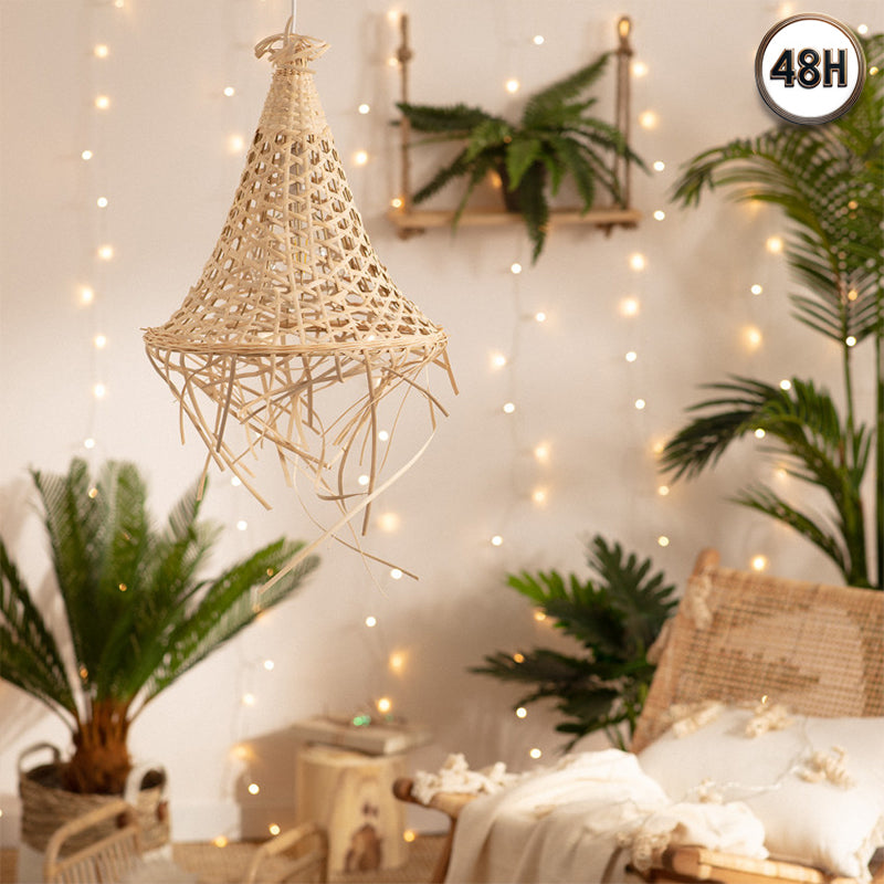 Suspension Cannage Rotin Koni - Suspension Luminaire