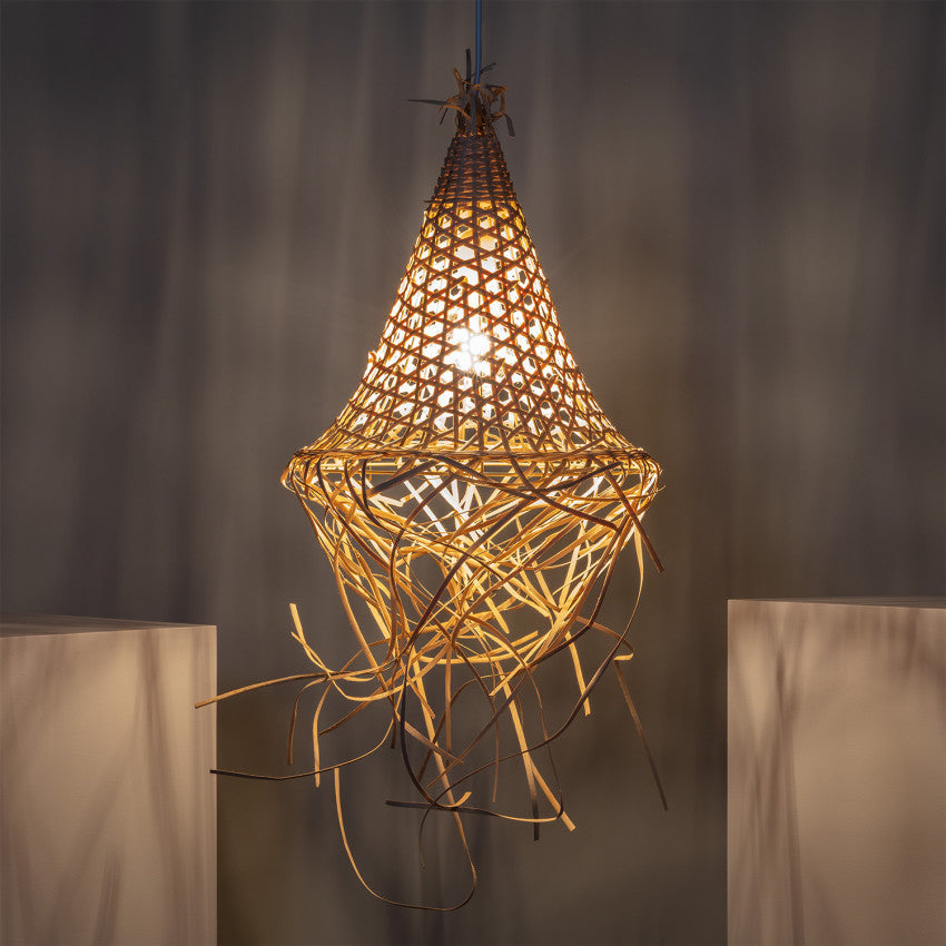 Suspension Cannage Rotin Koni - Suspension Luminaire
