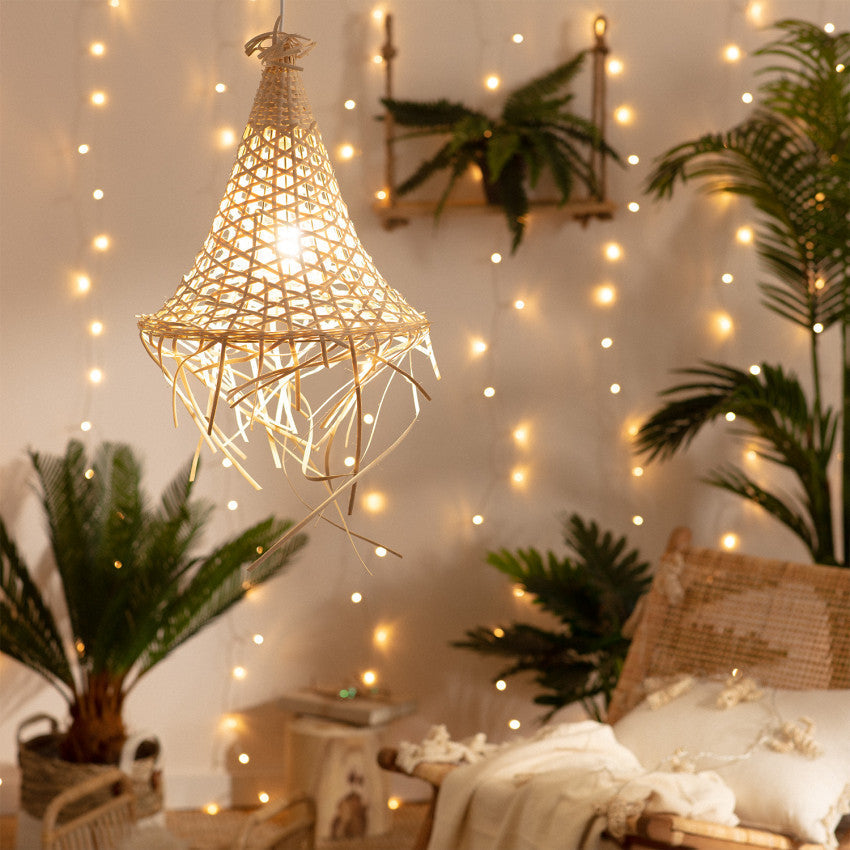 Suspension Cannage Rotin Koni - Suspension Luminaire