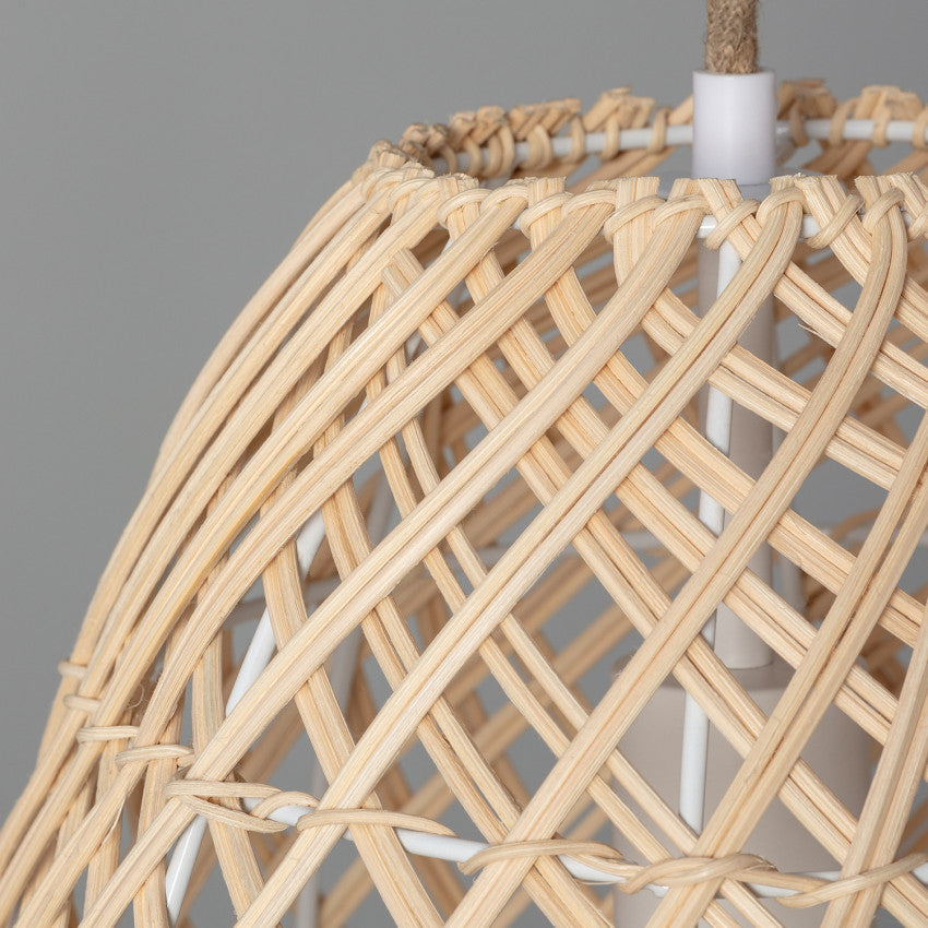 Suspension Cannage Rotin Majani - Suspension Luminaire