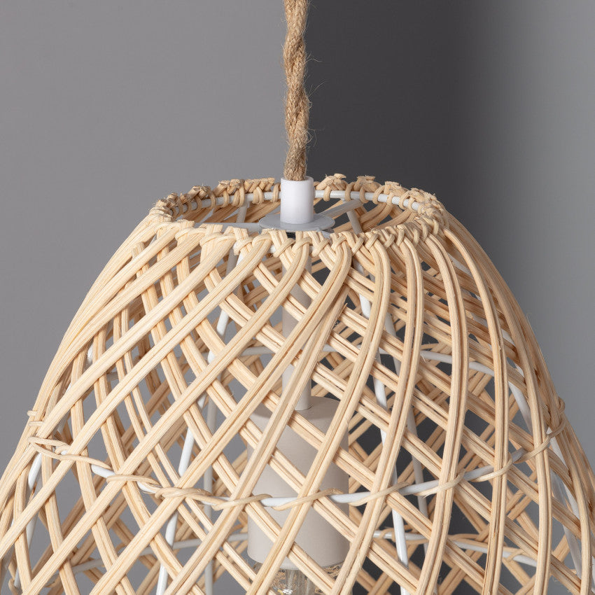 Suspension Cannage Rotin Majani - Suspension Luminaire