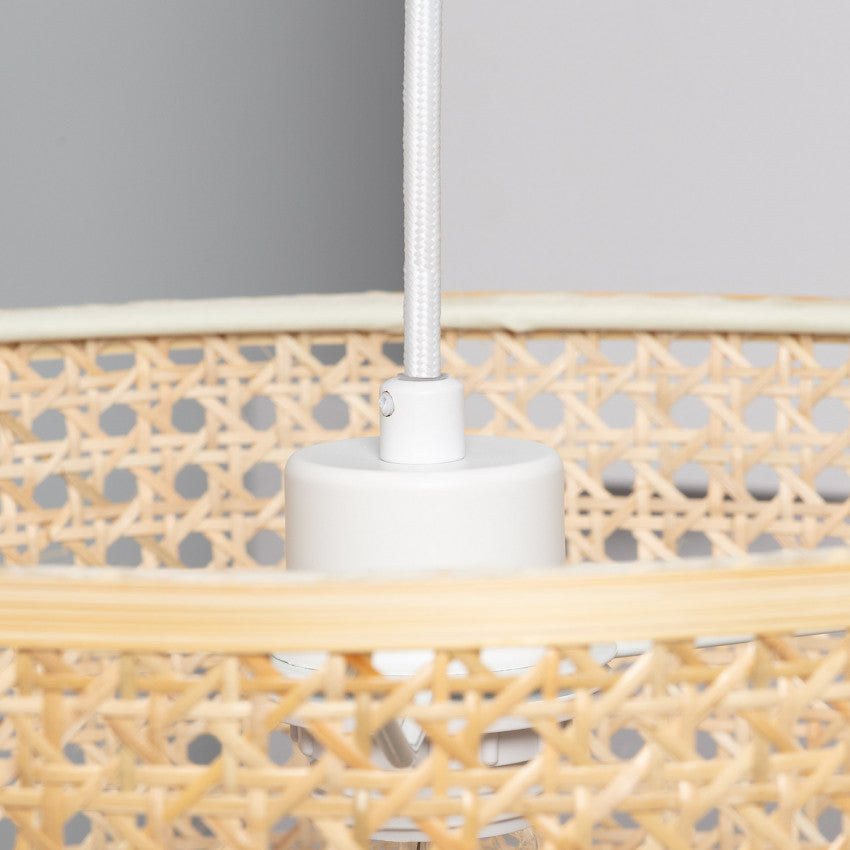 Suspension Cannage Rotin Mampa ILUZZIA - Abat Jour
