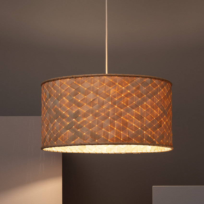 Suspension Cannage Rotin Naradia ILUZZIA - Abat Jour