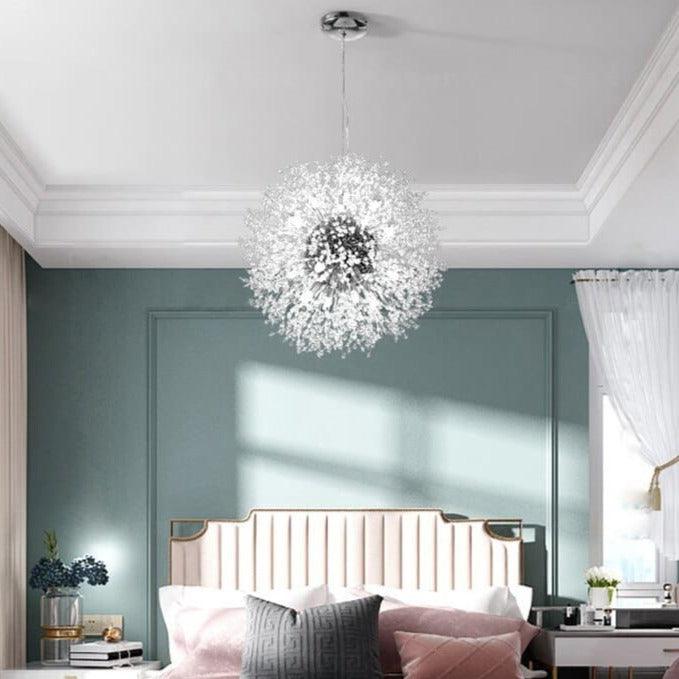 Suspension Cristal Moderne - Pissenlit - Doré (Petit)