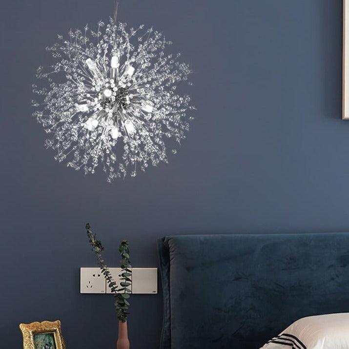 Suspension Cristal Moderne - Pissenlit - Doré (Petit)