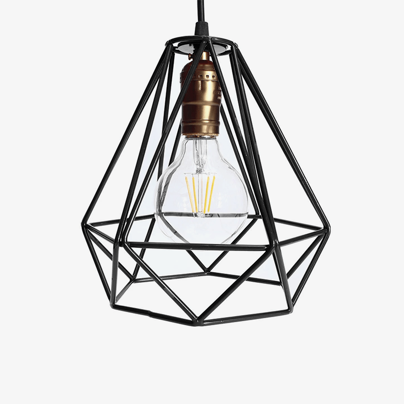 Suspension design en cage en métal de différentes couleurs