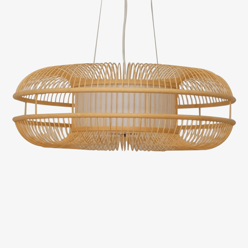 Suspension design ovale en bambou Chandy