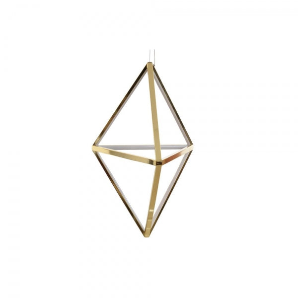 SUSPENSION DKD HOME DECOR ACIER LED DORÉ 60 W (36 X 36 X 60 CM)