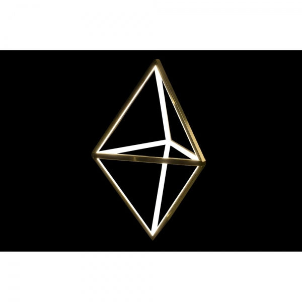 SUSPENSION DKD HOME DECOR ACIER LED DORÉ 60 W (36 X 36 X 60 CM)