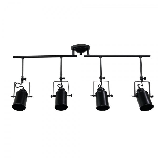 SUSPENSION DKD HOME DECOR AMPOULES NOIR MÉTAL (92 X 12 X 38 CM)