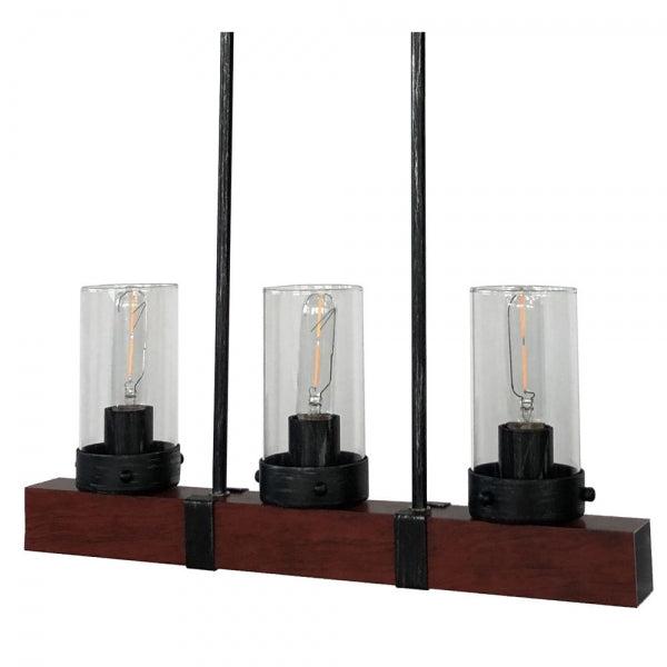 SUSPENSION DKD HOME DECOR MARRON NOIR ALUMINIUM VERRE (50 X 8 X 21 CM)