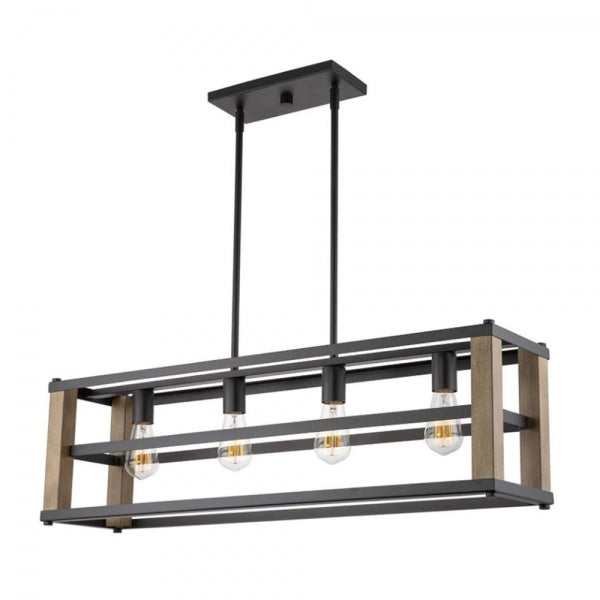SUSPENSION DKD HOME DECOR MARRON NOIR MÉTAL PIN 220 V (87 X 20 X 29 CM)