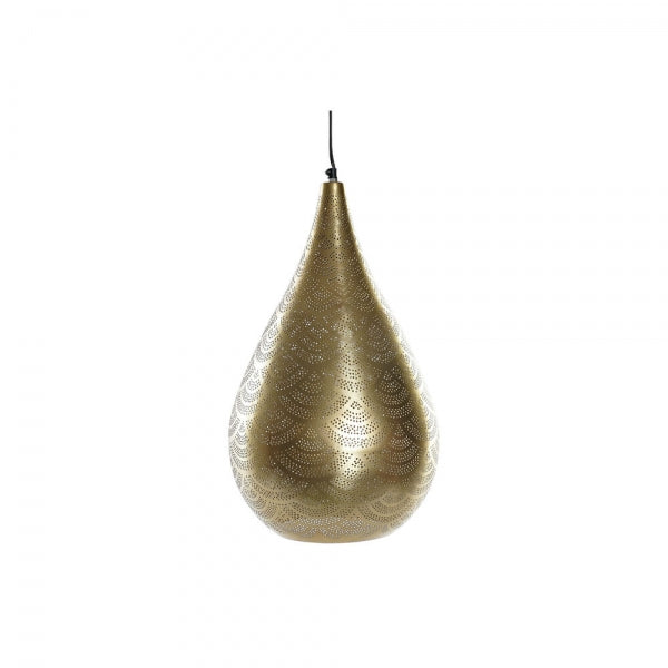 SUSPENSION DKD HOME DECOR MÉTAL 220 V DORÉ 50 W (30 X 30 X 51 CM)