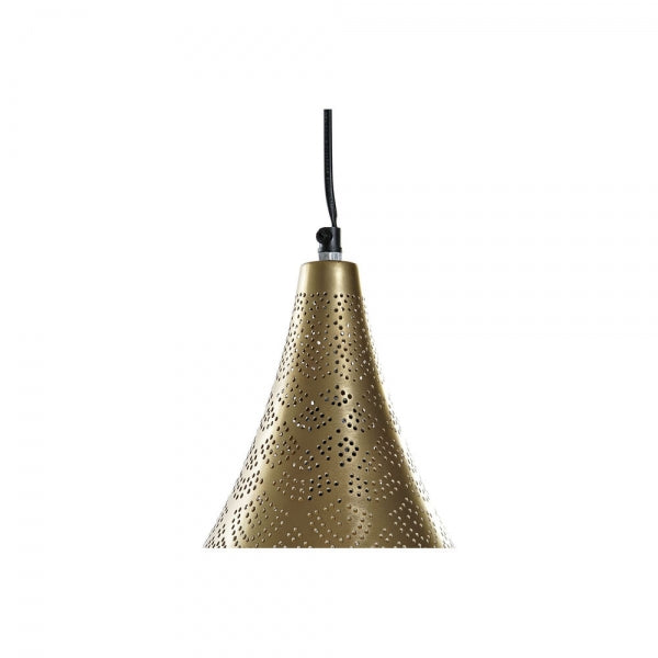 SUSPENSION DKD HOME DECOR MÉTAL 220 V DORÉ 50 W (30 X 30 X 51 CM)