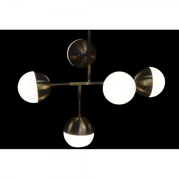 SUSPENSION DKD HOME DECOR MÉTAL VERRE DORÉ (74 X 52 X 168 CM)