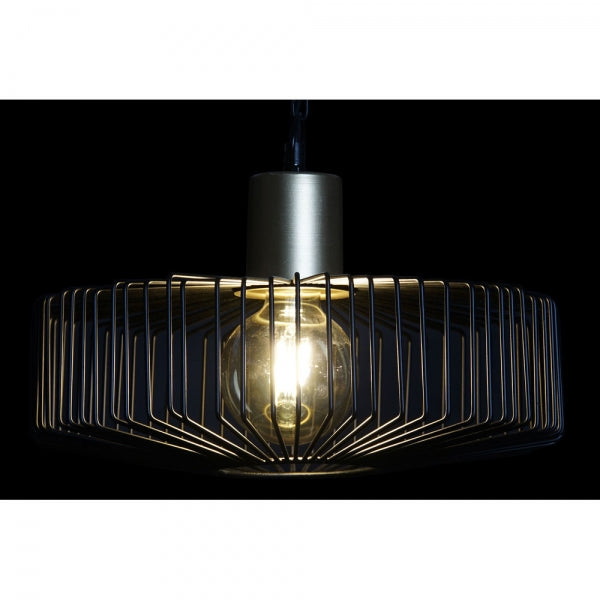 SUSPENSION DKD HOME DECOR NOIR MÉTAL 25W DORÉ (35 X 35 X 21 CM)