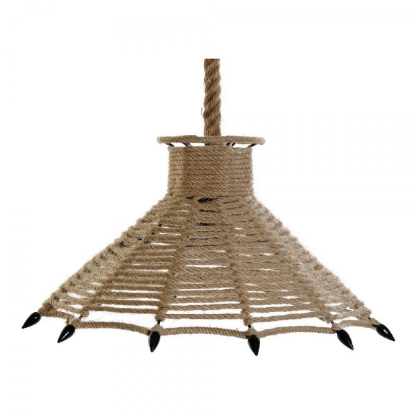 SUSPENSION DKD HOME DECOR NOIR MÉTAL CORDE 250 V (43 X 43