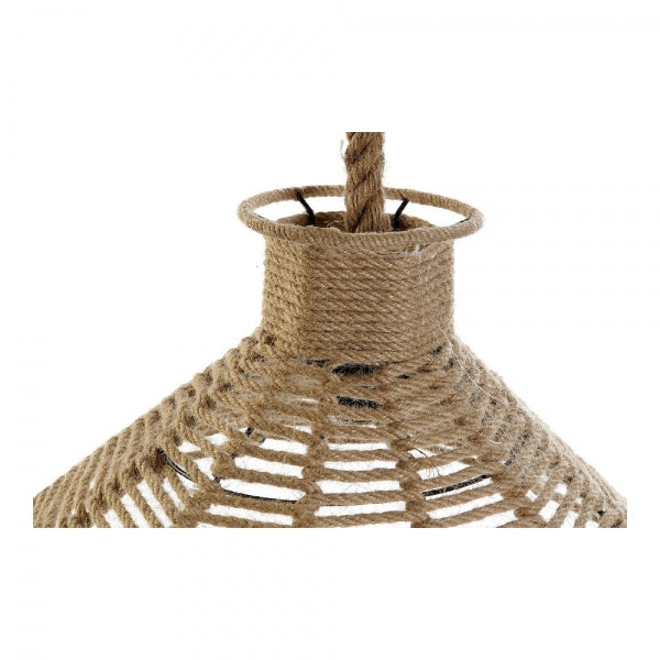 SUSPENSION DKD HOME DECOR NOIR MÉTAL CORDE 250 V (43 X 43