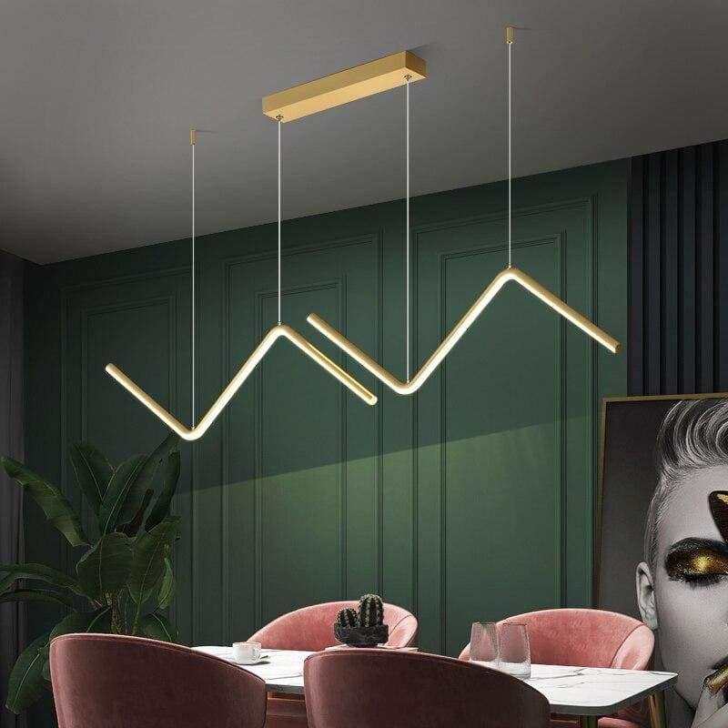 Suspension Led Design - Zig Zag - Noir