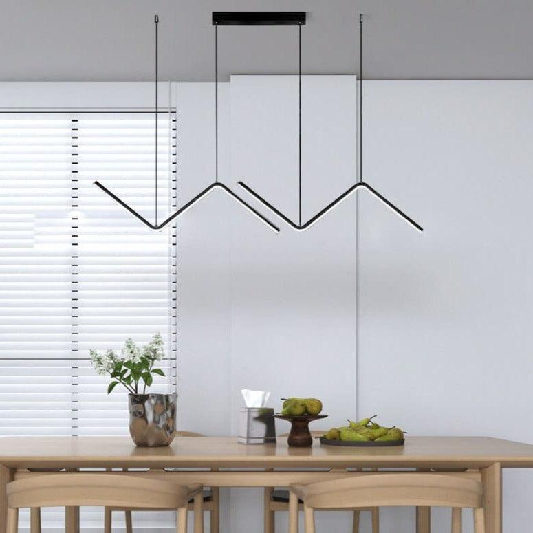 Suspension Led Design - Zig Zag - Noir