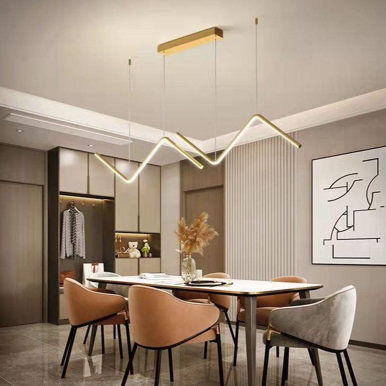 Suspension Led Design - Zig Zag - Noir