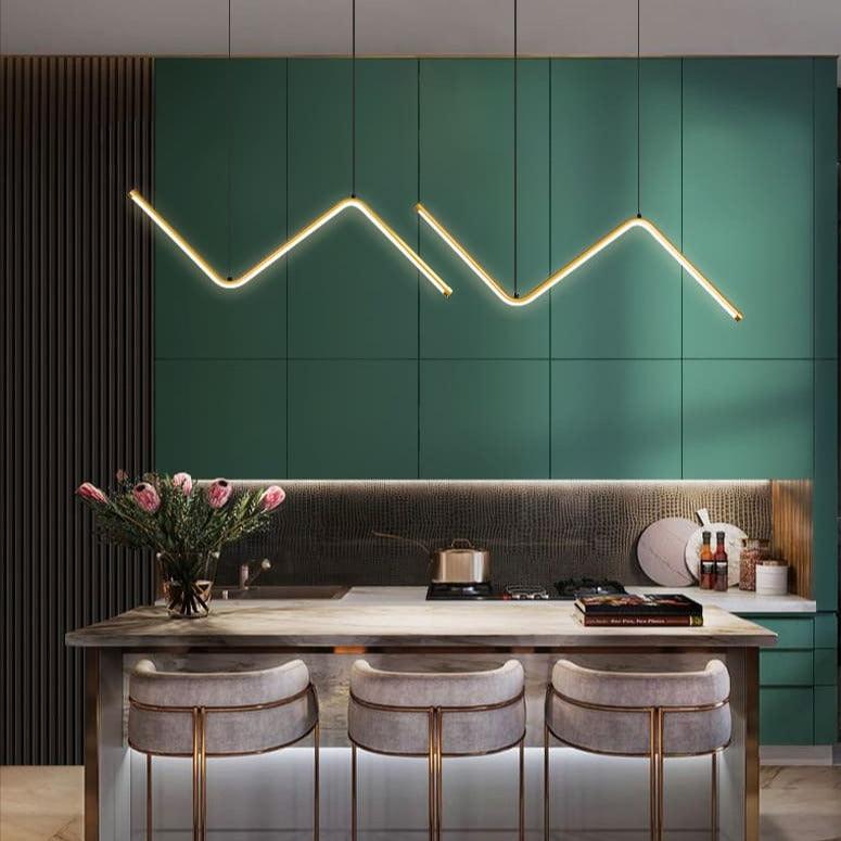 Suspension Led Design - Zig Zag - Noir